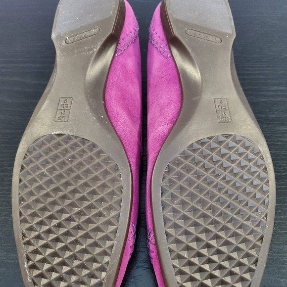 Purple suede Aerosole flats - Picture 5 of 8